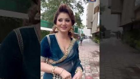 Miss Diva Urvashi Rautela Looks Gorgeous In A Blue Saree | N18S #shorts #viral #bollywood