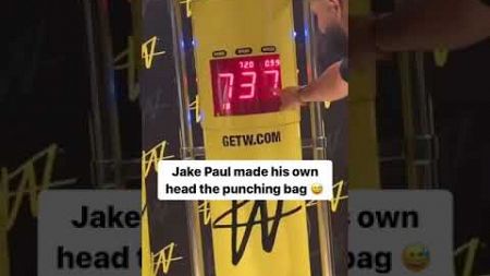 Jake Paul as a punching bag 😅 (via @rolynopoly/IG) #shorts
