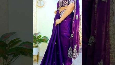 Wedding or festive Season Special Saree Draping 💜 #beautynstyle #sareedraping #fashion
