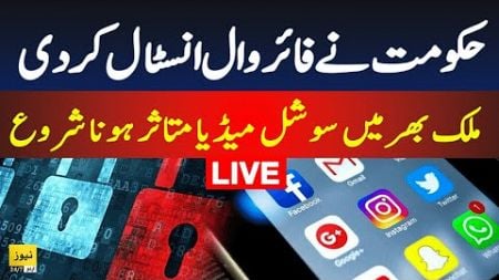 PMLN Govt installed social media firewall in trial phase - Live news | Breaking news