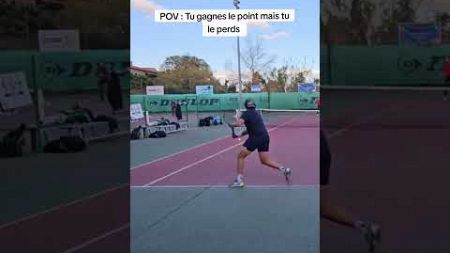POV : Tu gagnes le point mais tu le perds 🔥🎾 #tennis #vlog #partage #merguez #humour