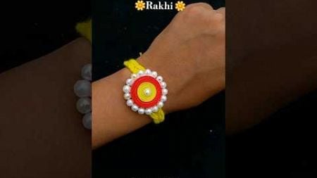 DIY Rakhi making 😱 #diy #craft #handmade #rakhi #youtubeshorts #shorts