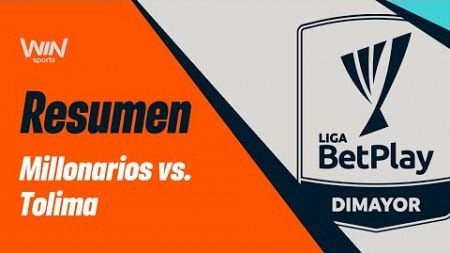 Millonarios vs. Tolima (resumen y goles) | Liga BetPlay Dimayor 2024- 2 | Fecha 6