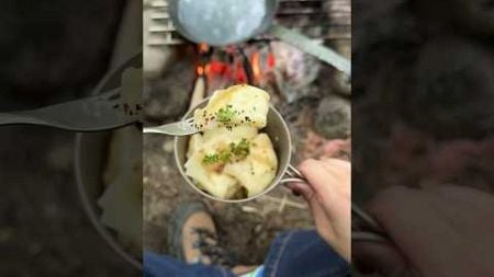 🥟餃子ラビオリ⏩レシピはコメント欄#キャンプ飯 #outdoorcooking #camping #asmr