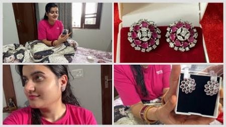 Mumma ki taraf se meri mother-in-law ke liye gift 🎁 🫰🏻❤️#earrings #shopping