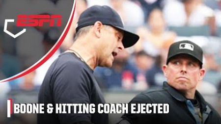 Aaron Boone &amp; Yankees hitting coach BOTH EJECTED! | ESPN MLB