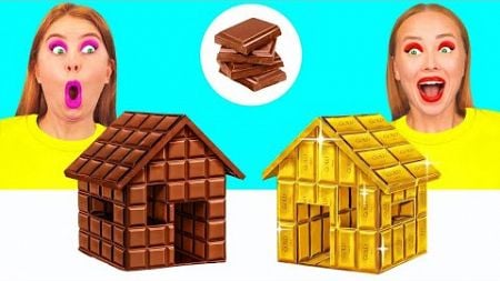 Schokolade vs Echtes Essen Challenge | Lustige Challenges von DuKoDu