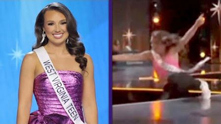 Miss Teen USA Contestant Takes Major FALL Off Stage
