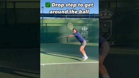 Forehand inside-out tip 🎾 #tennis #tennispractice #tennisplayer #tennistips #forehand #tennislife