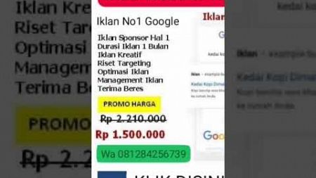 Mau Website No 1? Iklanin Aja!Kalahkan Pesaingmu ! #digital #marketing