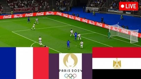 France vs Egypte EN DIRECT. Match complet Jeux Olympiques Football 2024 - Jeux vidéo simulation