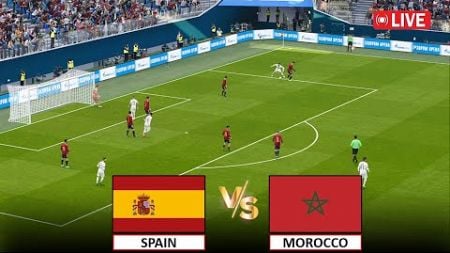 🔴LIVE : SPAIN vs MOROCCO I SEMI FINAL I 2024 MEN&#39;S FOOTBALL STREAM I eFOOTBALL PES 21 GAMEPLAY