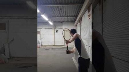 動画撮影646 片手バックハンドストロークトップスピン #窪田テニス #やひろテニス