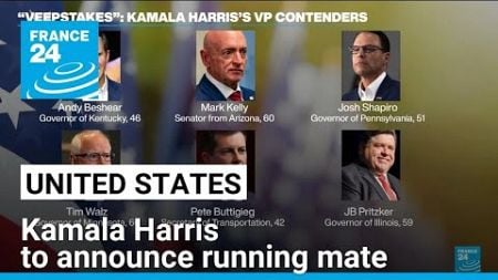 Kamala Harris to announce running mate in US presidential election • FRANCE 24 English