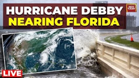 LIVE Hurricane Debby | Tropical Storm Debby hits Florida Coast | Hurricane Debby live updates