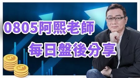 0805金融怪傑 阿熙老師每日盤後分享