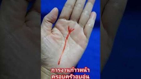 การงานก้าวหน้าและมีครอบครัวอบอุ่น #ดูดวง #ลายมือเศรษฐี #ดูดวงลายมือ #ดูลายมือ #ความเชื่อ