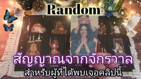 Random💫ep655🦋🍃✨️สัญญาณจากจักรวาลสำหรับผู้ที่ได้พบเจอคลิปนี้#ดูดวง #ไพ่ทาโรต์ #random