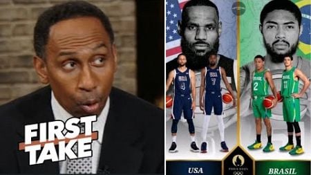 FIRST TAKE | LeBron James &amp; Team USA will cook Brazil to advance to Olympic semifinals - Stephen A.