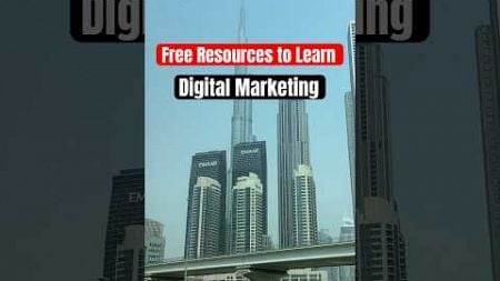 Free Resources to Learn Digital Marketing in Dubai | Dubai Digital Marketing Jobs 2024 #uaejobs