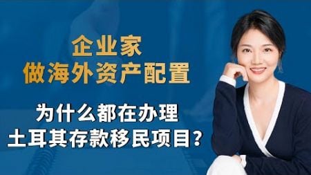 企业家做海外资产配置，为什么都在办理土耳其存款移民项目？