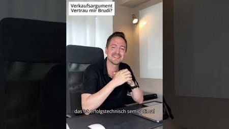 Verkauf erfordert Vertrauen