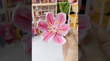 Làm kẹp tóc Hoa Lily từ chai nhựa/ DIY Craft ideas/ Liam Channel