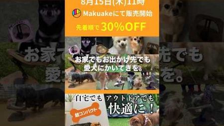 8月15日(木)11:00公開！！折りたたみフードスタンド（ミニサイズ）Makuakeにてクラウドファンディング販売開始！折りたたみ・角度高さ調整で小型犬に快適な餌台です！