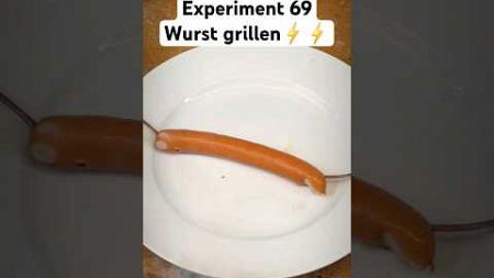 Wurst grillen ⚡️(Nicht nachmachen. Dies wurde in einer geschützten Umgebung gemacht. #elektriker