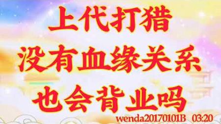 卢台长开示：上代打猎，没有血缘关系也会背业吗wenda20170101B  03:20