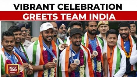 Garlands &amp; Dhol: Indian Hockey Team Gets Grand Welcome After Bronze Victory In Paris Olympics