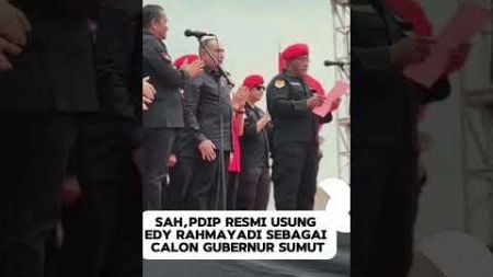 Sah! PDI Perjuangan dukung Edy Rahmayadi sebagai Calon Gubernur Sumatera Utara