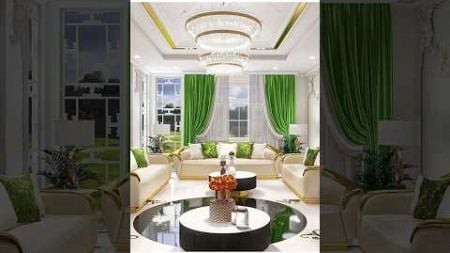 Green and white living room #livingroom #pakistan #14august #shortsfeed #interiordesign