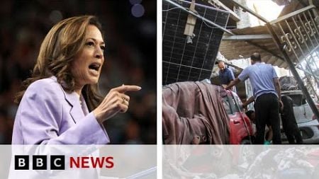 Kamala Harris says &#39;too many&#39; civilian deaths in Gaza | BBC News