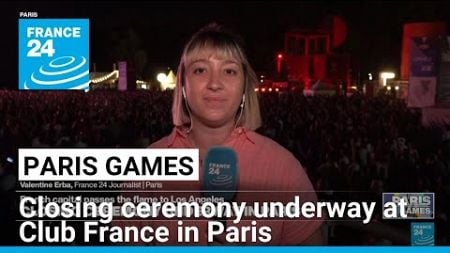 Closing ceremony underway at Club France in Paris • FRANCE 24 English