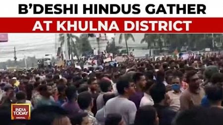 Bangladeshi Hindus Hit The Street In Bangladesh&#39;s Khulna District, Huge Stir Demanding Justice