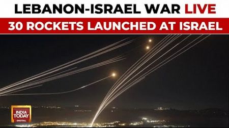 LIVE Israel Attacked | Hezbollah Fires Over 30 Rockets At Israel | Israel-Lebanon Escalating Tension