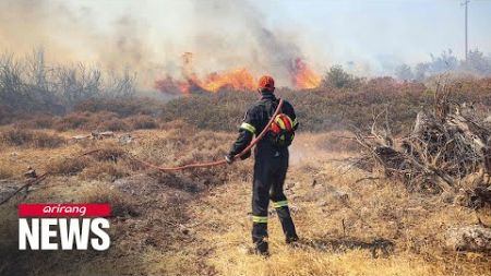 Residents evacuated as Greek wildfires reach Athens