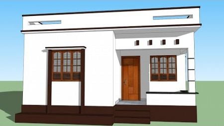 low cost house design for middle class family in India | 2 bhk village house plan | home design-plan