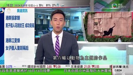 無綫TVB 六點半新聞報道｜英國藝術家班克西再有作品面世後不久被拆走 預告未來數天街頭再有驚喜｜首爾下周五推首爾之月熱氣球觀光｜美國大選 拜登承認退選因黨內壓力 稱無出現嚴重健康問題｜20240812