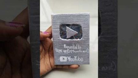 mini silver play button #diy #craft #art #papercraft #diycrafts #origami #minutecraft #youtube