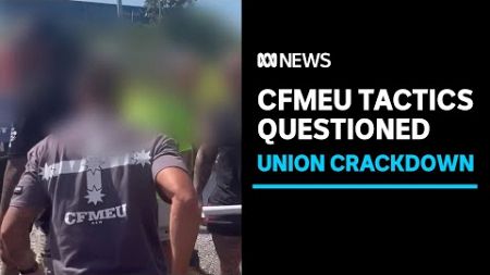 Video allegedly shows CFMEU members intimidating rival union | ABC News