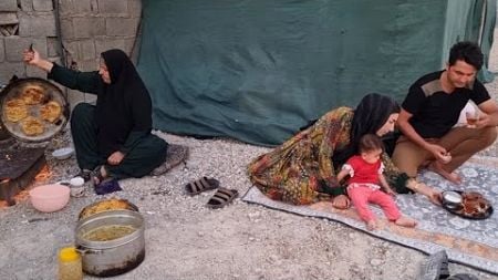 Mehran family union: when grandmother and daughter-in-law bake bread together