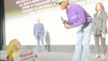 Watch Pharrell&#39;s UNEXPECTED Reaction to PETA Crashing Premiere