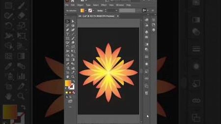 How To Make Flower Design in Adobe Illustrator | Kaysar Ahammad #graphicdesign