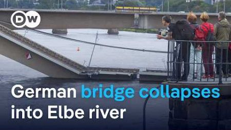 Germany: Carola Bridge in Dresden collapses into Elbe river | DW News