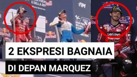 2 Ekspresi Bagnaia Saat Marquez Bilang Ini dan Disoraki Fans di Misano