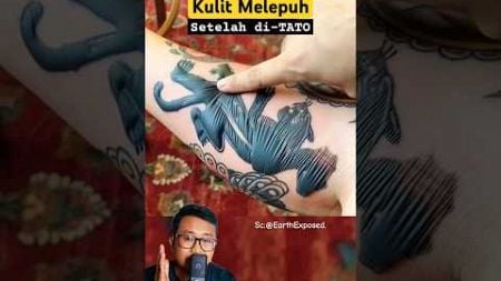 Kulit melepuh setelah di Tato? #shorts #education #science #tattoo #art