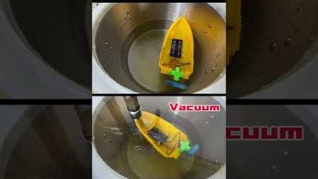 When a wind boat is in a vacuum environment, can it still travel?#vacuum #wind #Windboat #experiment