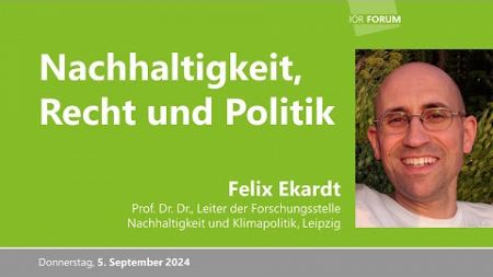 IÖR-Forum: Nachhaltigkeit, Recht und Politik